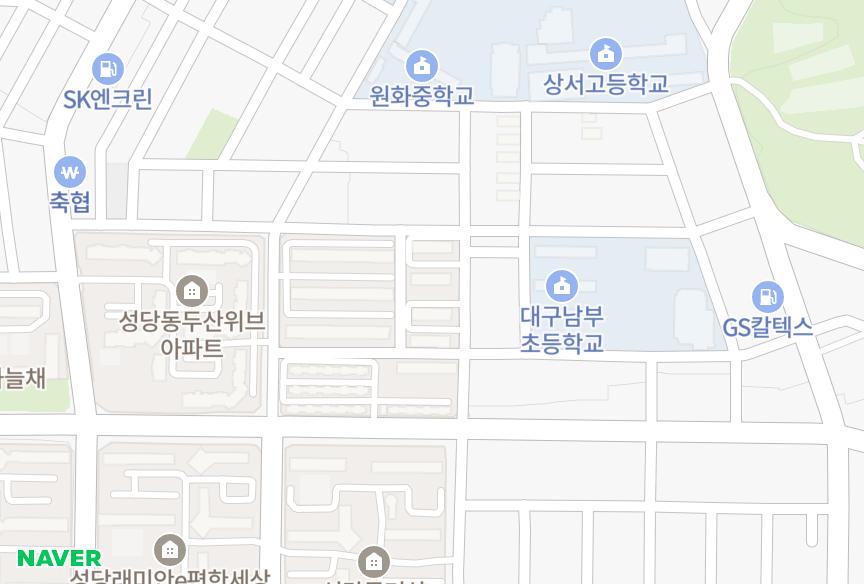 대구광역시 달서구 성당동 황실 위치·실거래 시세 지도