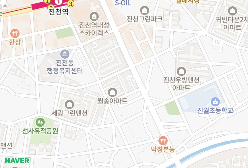 대구광역시 달서구 진천동 상록 위치·실거래 시세 지도