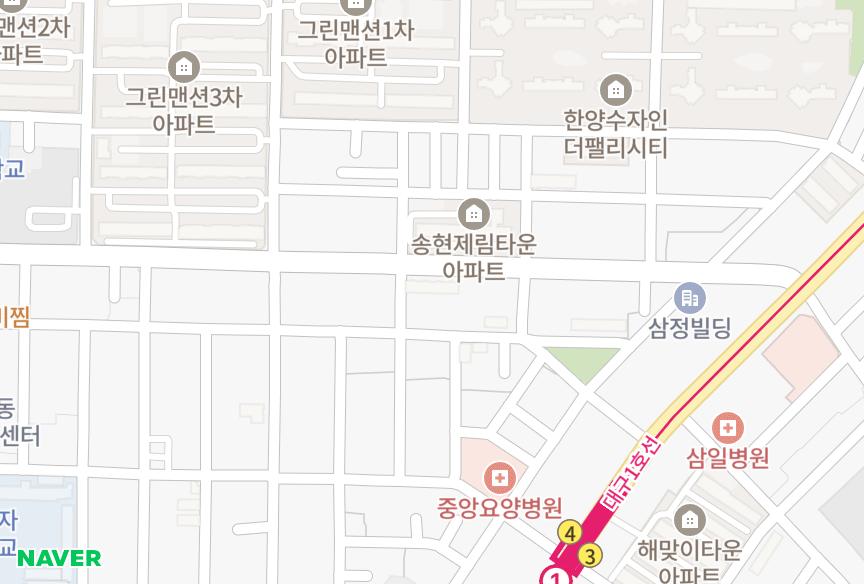 대구광역시 달서구 송현동 금성 위치·실거래 시세 지도