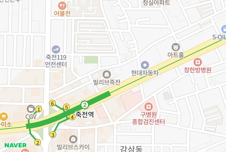 대구광역시 달서구 죽전동 죽전대림 위치·실거래 시세 지도