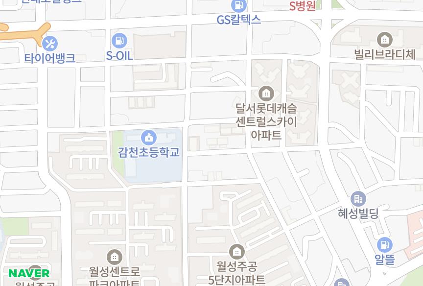 대구광역시 달서구 본동 목화미르하이츠 위치·실거래 시세 지도