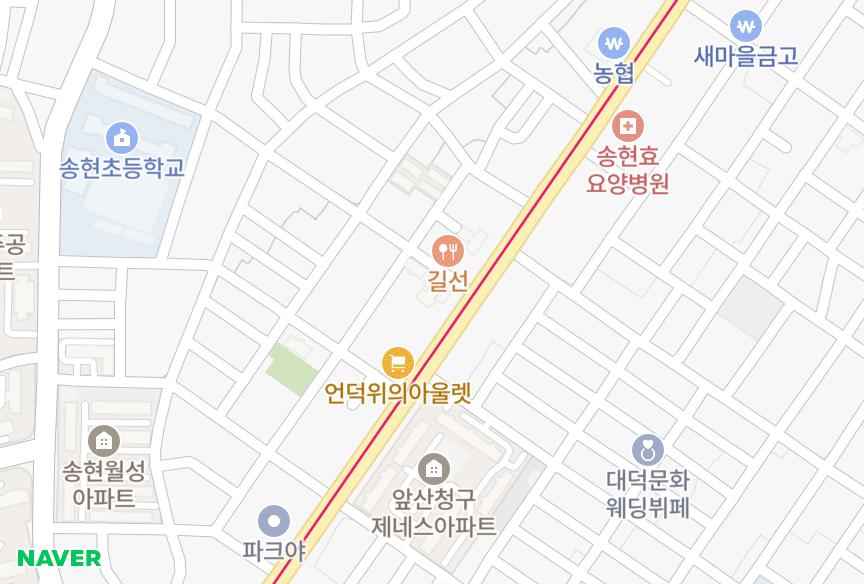 대구광역시 달서구 송현동 센터리움 위치·실거래 시세 지도