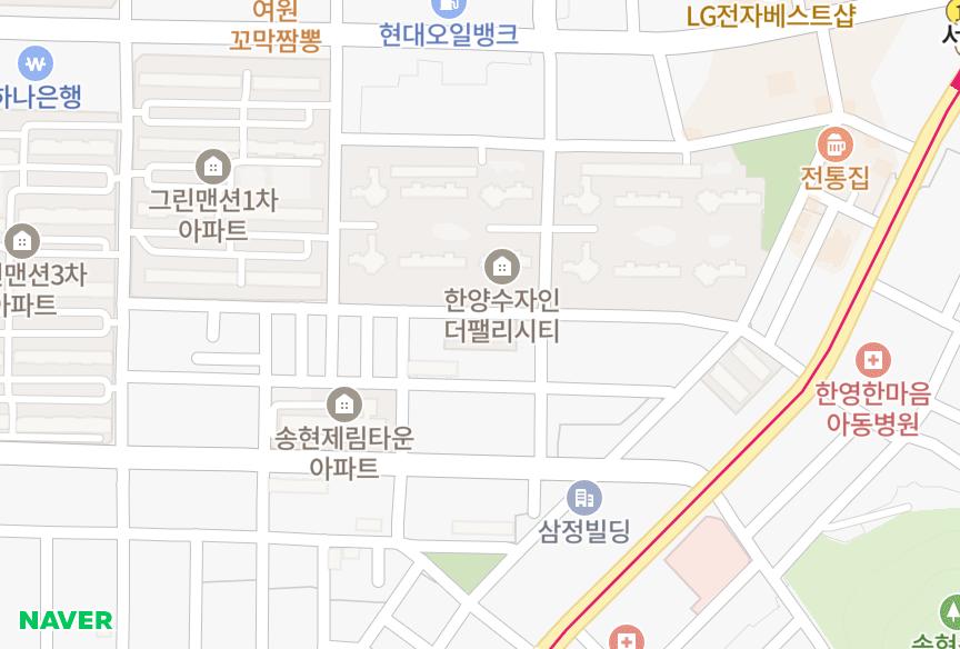 대구광역시 달서구 송현동 창원 위치·실거래 시세 지도