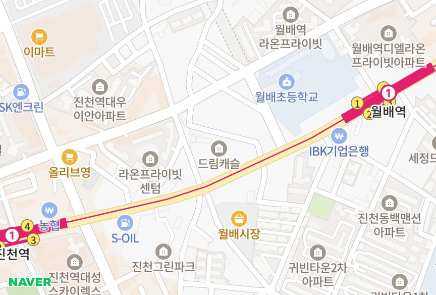 대구광역시 달서구 진천동 진천드림캐슬 위치·실거래 시세 지도