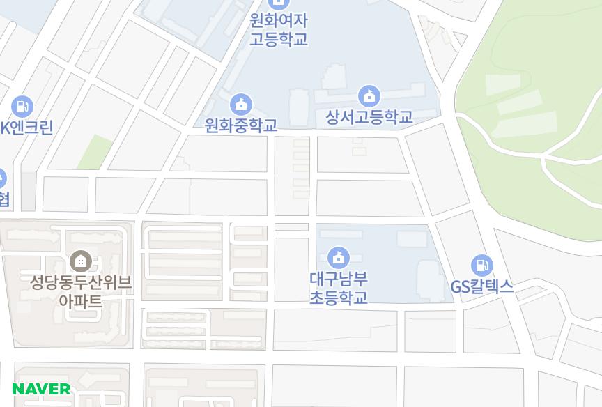 대구광역시 달서구 성당동 아뜨리움 위치·실거래 시세 지도