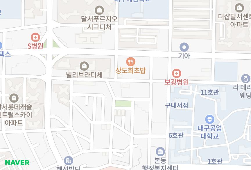 대구광역시 달서구 본동 유림 위치·실거래 시세 지도