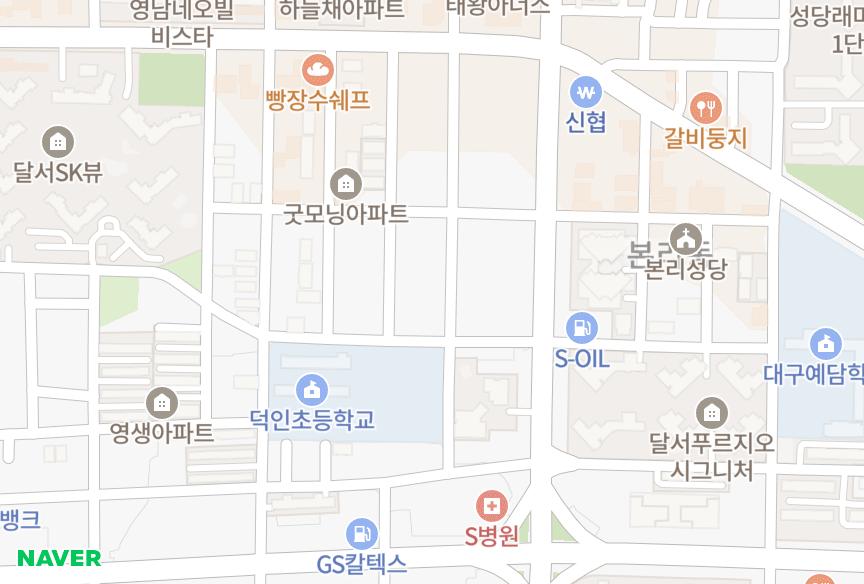 대구광역시 달서구 본리동 파크하임 위치·실거래 시세 지도