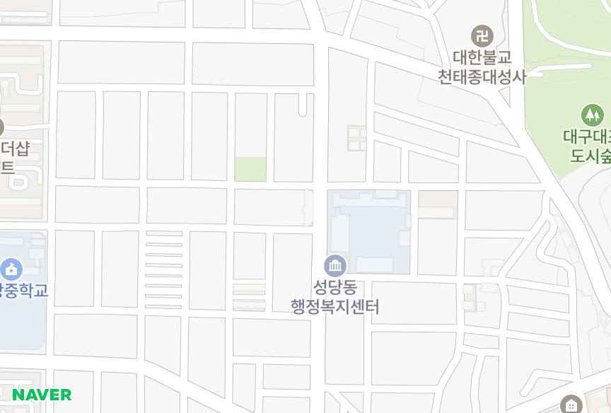 대구광역시 달서구 성당동 성당테마타운 위치·실거래 시세 지도