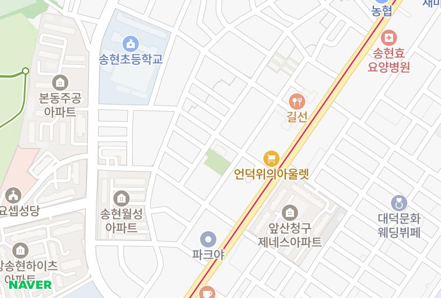대구광역시 달서구 송현동 송현클래식타운 위치·실거래 시세 지도