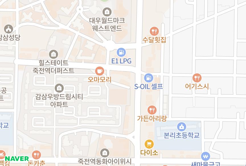 대구광역시 달서구 감삼동 감삼에이원 위치·실거래 시세 지도