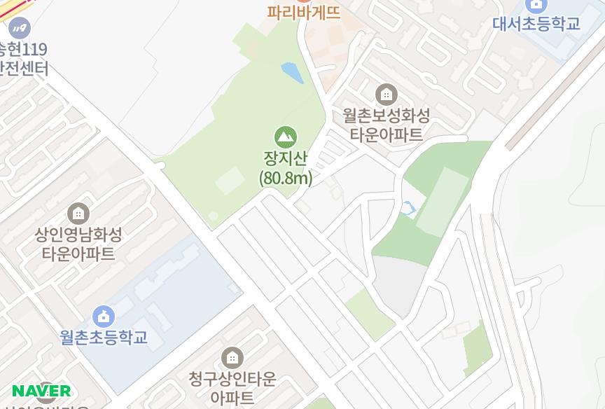 대구광역시 달서구 상인동 원영아트빌 위치·실거래 시세 지도