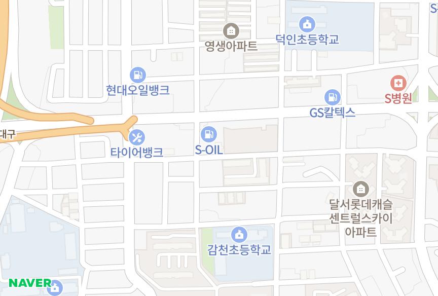 대구광역시 달서구 본동 앤타레스빌 위치·실거래 시세 지도