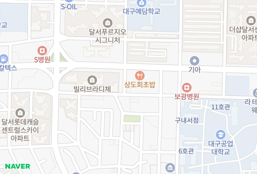 대구광역시 달서구 본동 명성로즈빌 위치·실거래 시세 지도