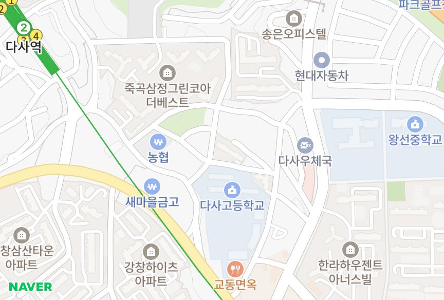 대구광역시 달성군 다사읍 매곡리 다사동의센트럴파크 위치·실거래 시세 지도