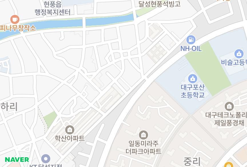 대구광역시 달성군 현풍읍 중리 제일탑스빌 위치·실거래 시세 지도