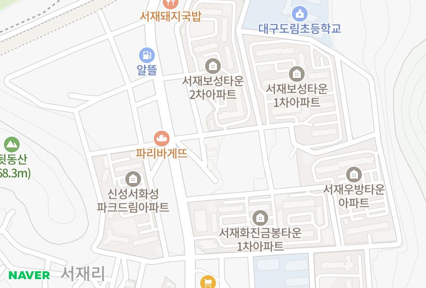 대구광역시 달성군 다사읍 서재리 서재태진 위치·실거래 시세 지도