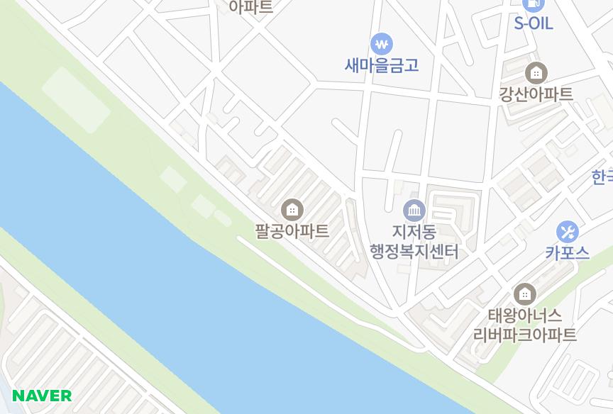 대구광역시 동구 지저동 팔공 위치·실거래 시세 지도
