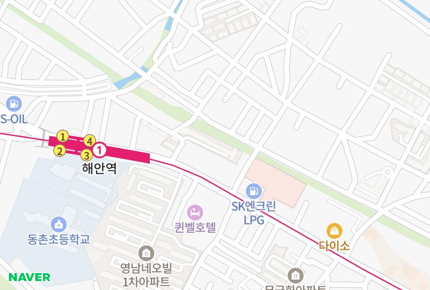 대구광역시 동구 방촌동 방촌유선아덴힐즈 위치·실거래 시세 지도
