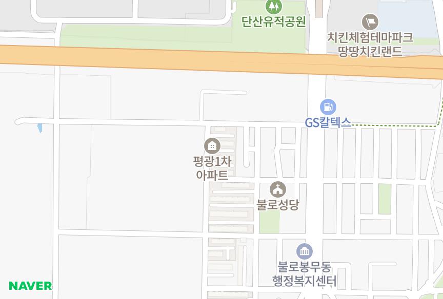 대구광역시 동구 불로동 평광현대1차 위치·실거래 시세 지도