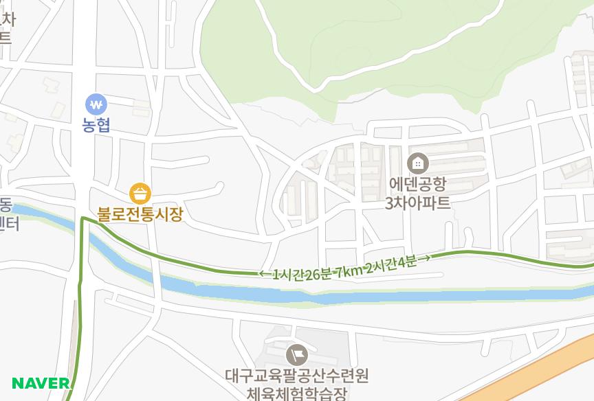대구광역시 동구 불로동 은빛 위치·실거래 시세 지도