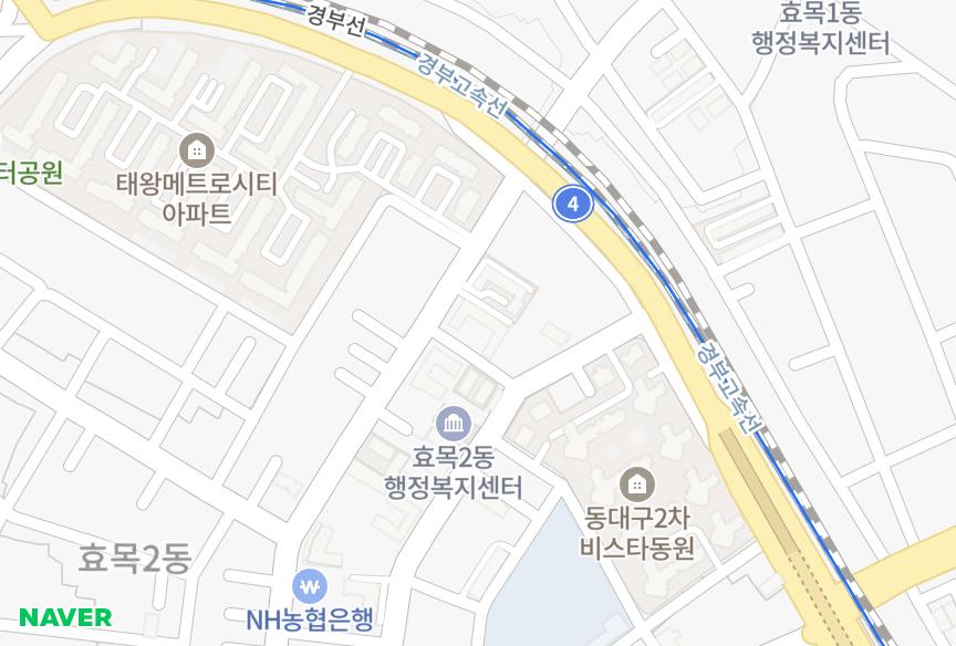 대구광역시 동구 효목동 효목삼일 위치·실거래 시세 지도