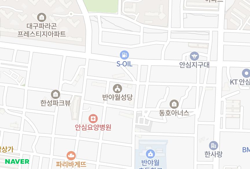 대구광역시 동구 서호동 골든캐슬B 위치·실거래 시세 지도