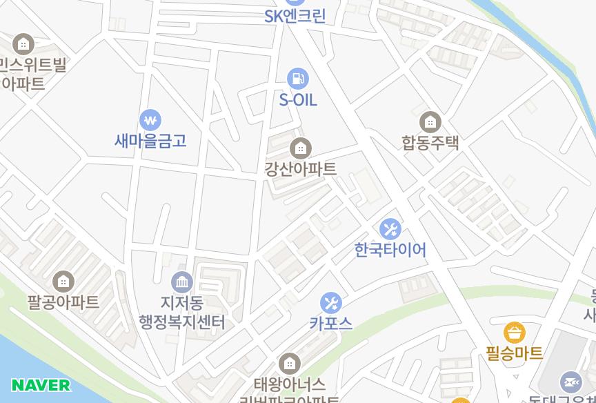 대구광역시 동구 지저동 월성공항타운 위치·실거래 시세 지도