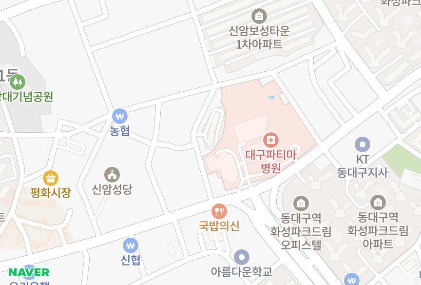 대구광역시 동구 신암동 거북 위치·실거래 시세 지도