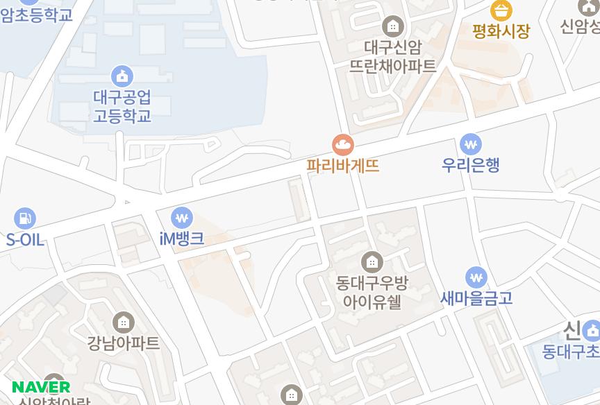 대구광역시 동구 신암동 우남 위치·실거래 시세 지도
