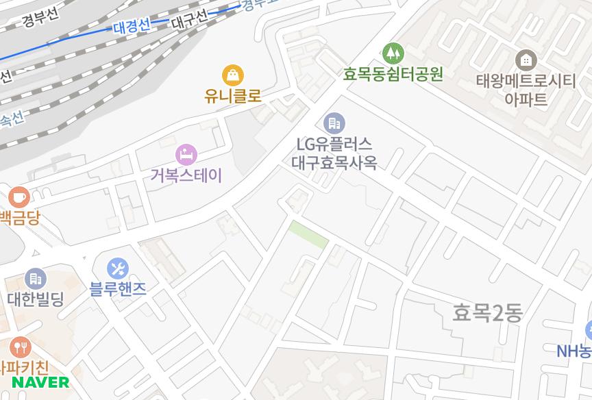 대구광역시 동구 효목동 계림 위치·실거래 시세 지도