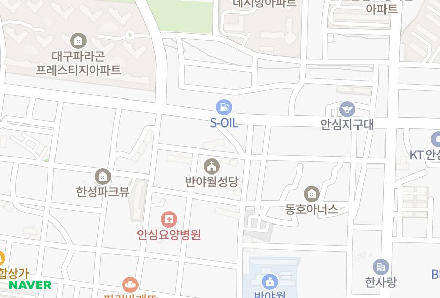 대구광역시 동구 서호동 해성미가 위치·실거래 시세 지도