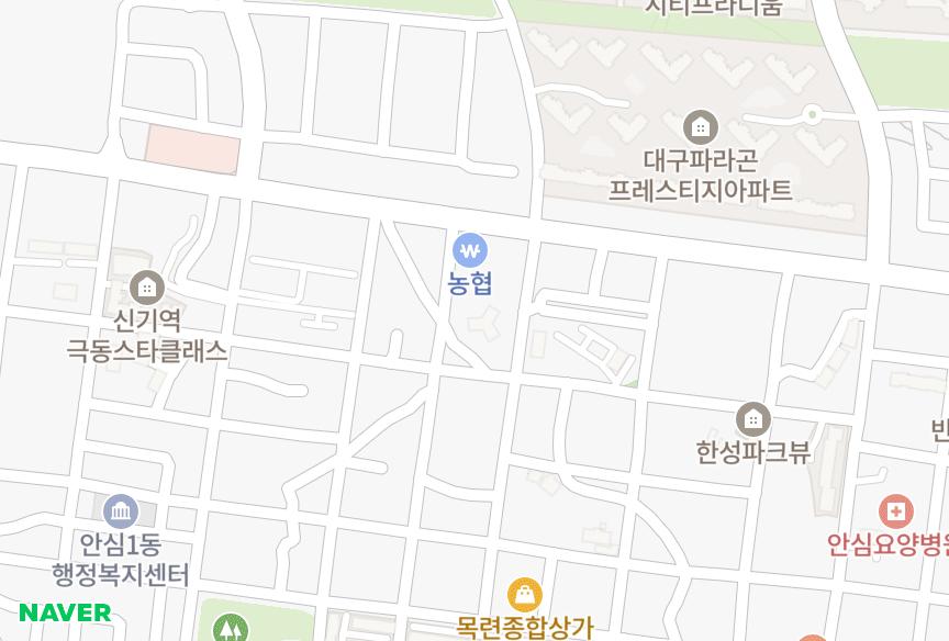 대구광역시 동구 신기동 대웅플러스타운 위치·실거래 시세 지도