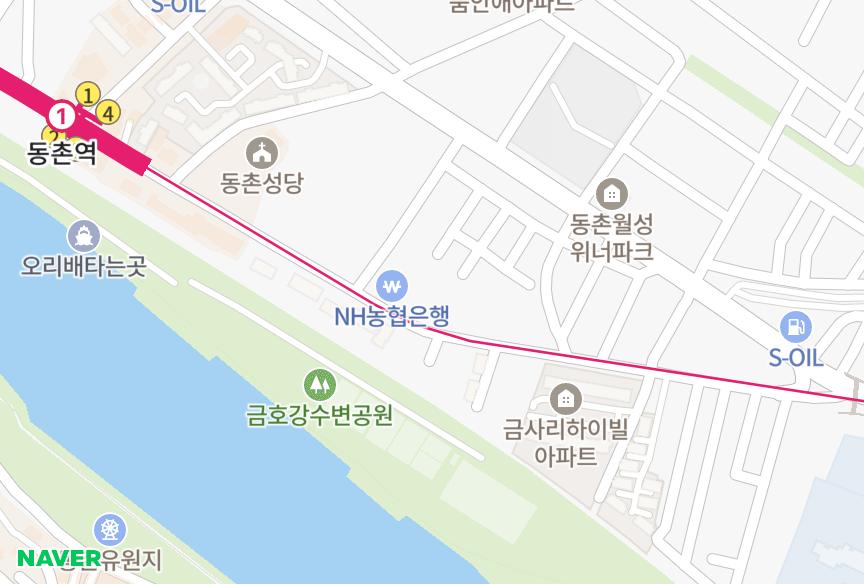 대구광역시 동구 검사동 동선골든타운 위치·실거래 시세 지도