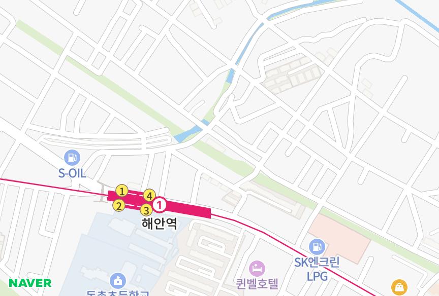 대구광역시 동구 방촌동 해안드림파크 위치·실거래 시세 지도