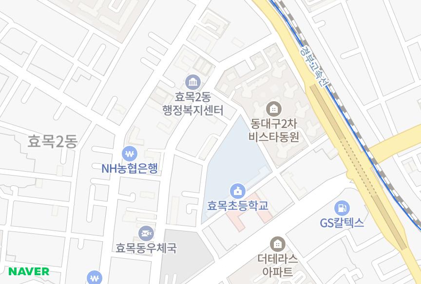 대구광역시 동구 효목동 효목동서빌라트 위치·실거래 시세 지도