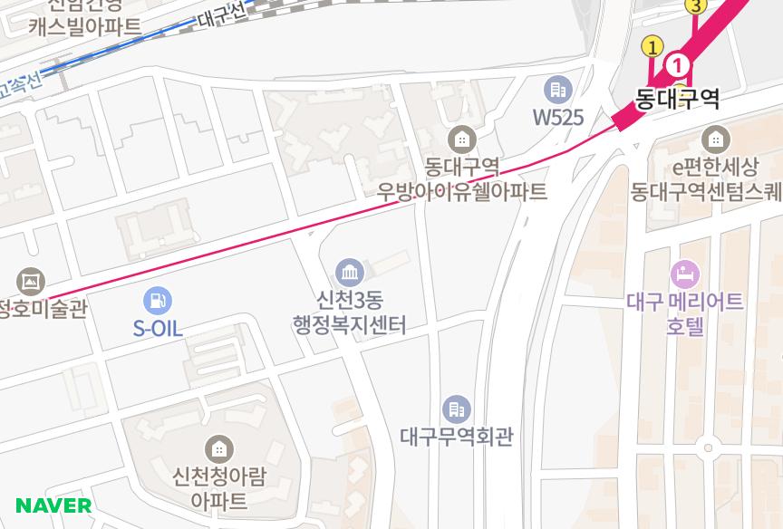 대구광역시 동구 신천동 칠칠맨션 위치·실거래 시세 지도