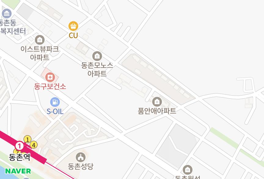 대구광역시 동구 검사동 동촌미소타운 위치·실거래 시세 지도