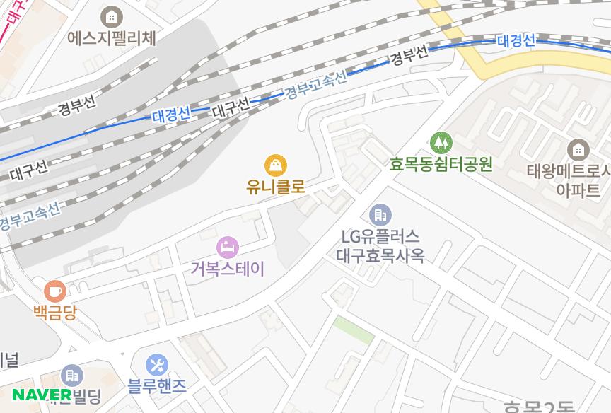 대구광역시 동구 효목동 청솔 위치·실거래 시세 지도