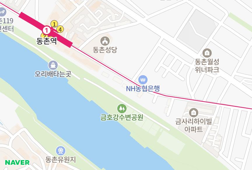 대구광역시 동구 검사동 제네스빌 위치·실거래 시세 지도