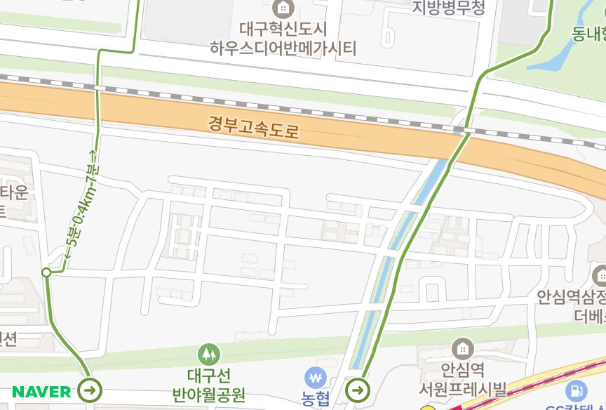 대구광역시 동구 신서동 송정빌라 위치·실거래 시세 지도
