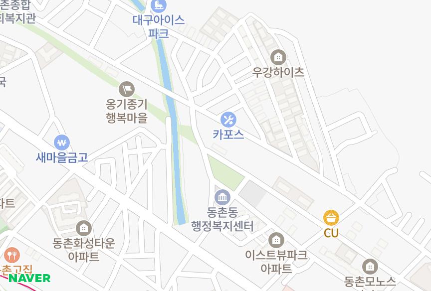 대구광역시 동구 입석동 효성파크 위치·실거래 시세 지도
