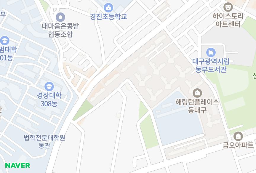 대구광역시 동구 신암동 밀레니엄 위치·실거래 시세 지도