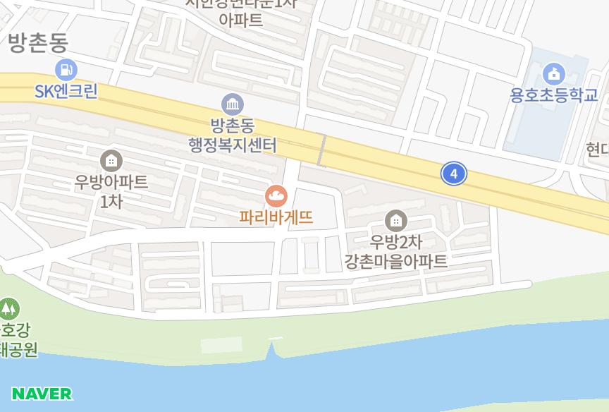 대구광역시 동구 방촌동 우방강촌하이츠 위치·실거래 시세 지도