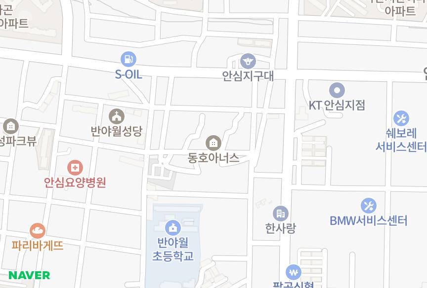 대구광역시 동구 동호동 동호아너스 위치·실거래 시세 지도