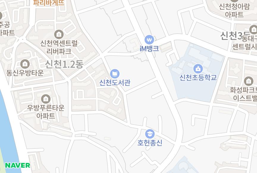 대구광역시 동구 신천동 신천빌라트 위치·실거래 시세 지도
