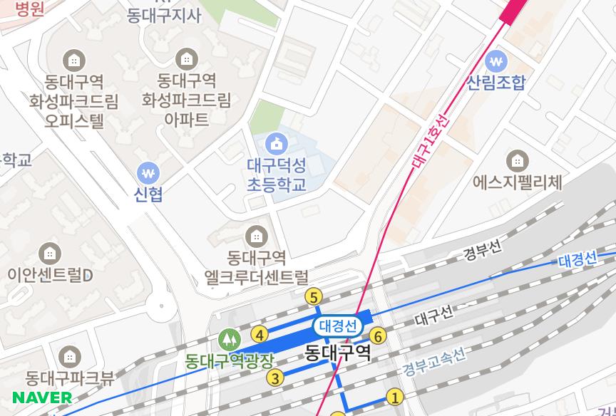 대구광역시 동구 신암동 미도아트캐슬 위치·실거래 시세 지도