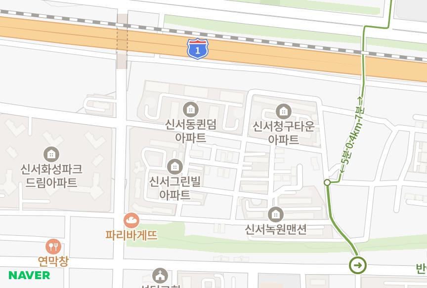 대구광역시 동구 신서동 장원 위치·실거래 시세 지도