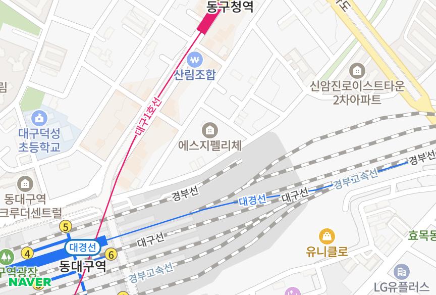 대구광역시 동구 신암동 장원젠트룸 위치·실거래 시세 지도