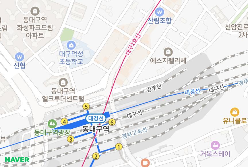 대구광역시 동구 신암동 현대신암타운 위치·실거래 시세 지도