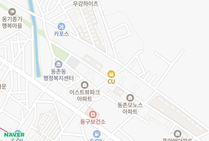 대구광역시 동구 검사동 강동태명빌 위치·실거래 시세 지도